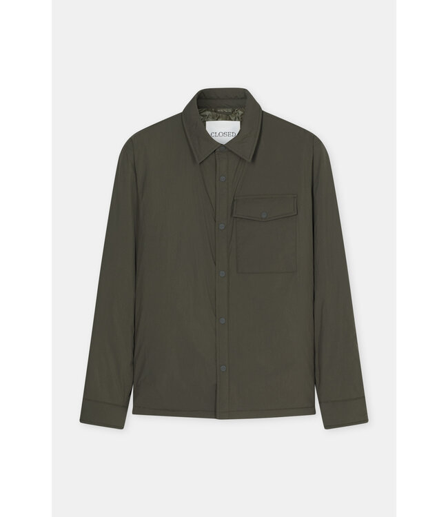 Closed Lightweight shirt jacket dark olive green