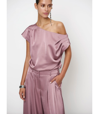 Dante 6 Roam Satin Drapey Top mauve 5770