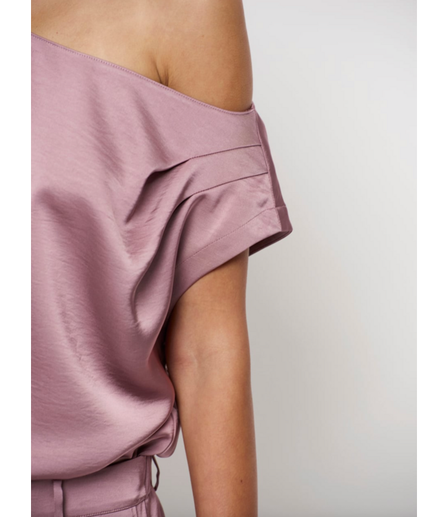 Dante 6 Roam Satin Drapey Top mauve 5770