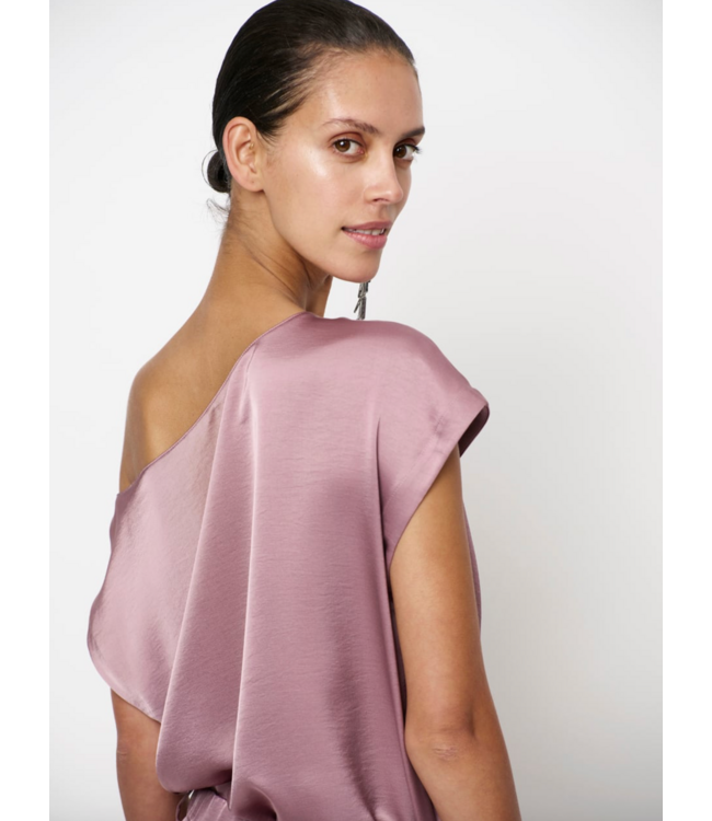 Dante 6 Roam Satin Drapey Top mauve 5770