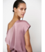 Dante 6 Roam Satin Drapey Top mauve 5770