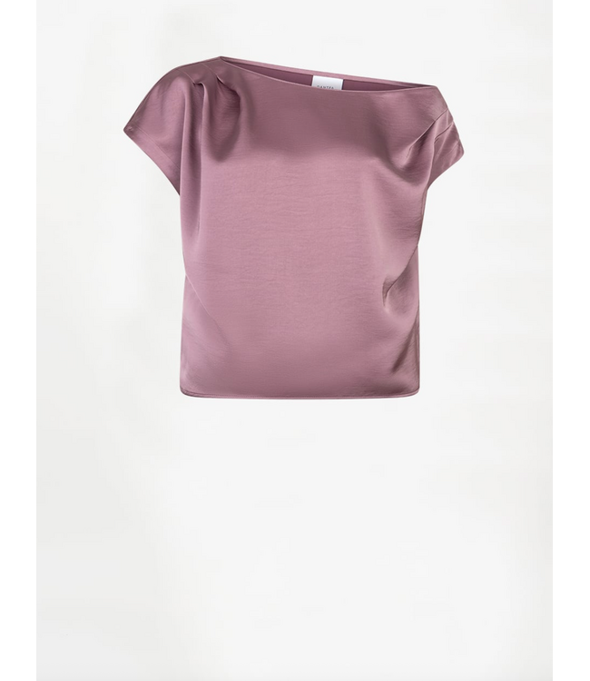 Dante 6 Roam Satin Drapey Top mauve 5770