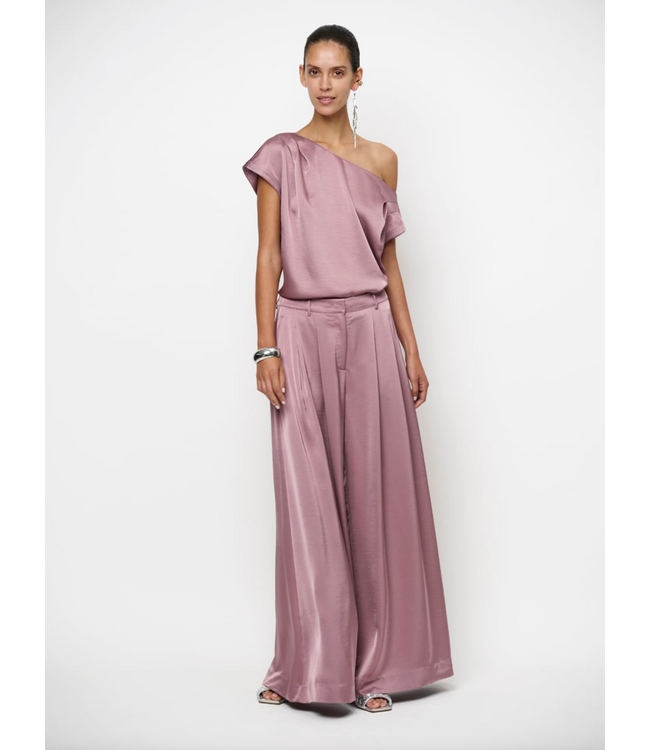 Dante 6 Roam Satin Drapey Top mauve 5770