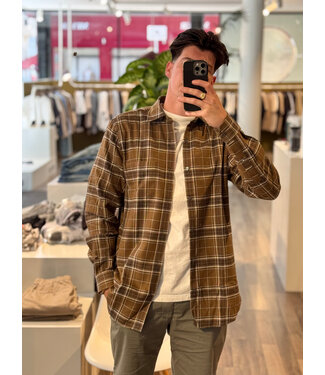 Closed Check shirt brown beige