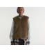 Bellerose Elinor Shearling Sleeveless Jacket Mocca