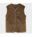Bellerose Elinor Shearling Sleeveless Jacket Mocca