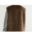 Bellerose Elinor Shearling Sleeveless Jacket Mocca
