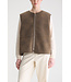 Bellerose Elinor Shearling Sleeveless Jacket Mocca