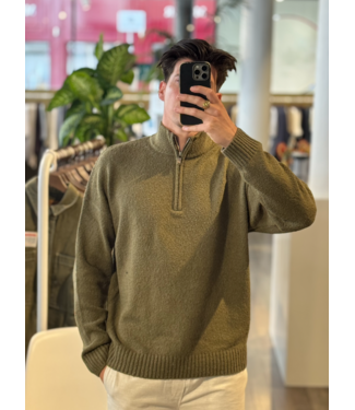 Drykorn Benedio Zip Sweater 2307 Olive