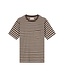Dstrezzed Louie stripe tee brown