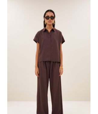 By Bar Barley Tan Stripe Blouse