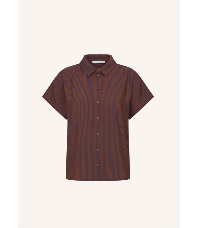 By Bar Barley Tan Stripe Blouse