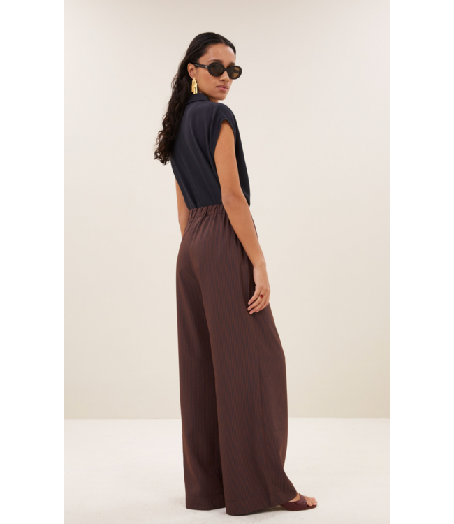 By Bar Celin Tan Stripe Pants