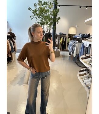 Drykorn Nisle top light brown 1307
