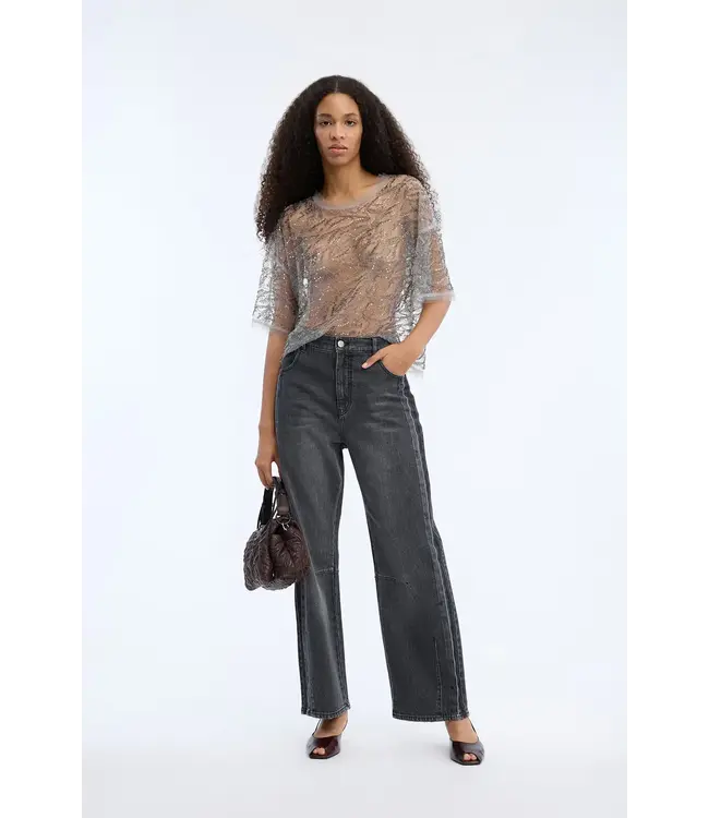 Munthe Bodhi denim pants black