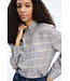 Munthe veilling scarf  blouse mix blue