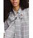 Munthe veilling scarf  blouse mix blue