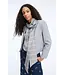 Munthe veilling scarf  blouse mix blue