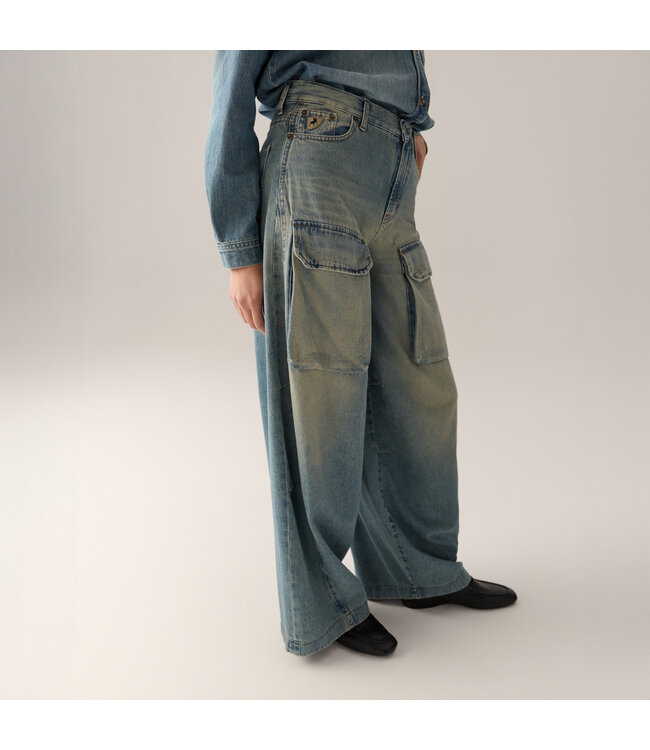 Lois aerea cargo jeans vintage stone