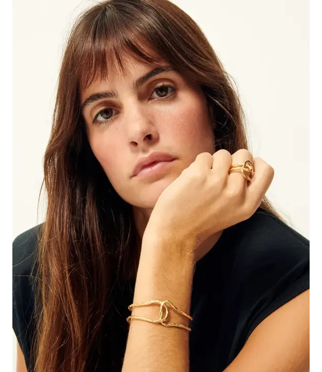 Sessùn Areora R bangle bracelet gold