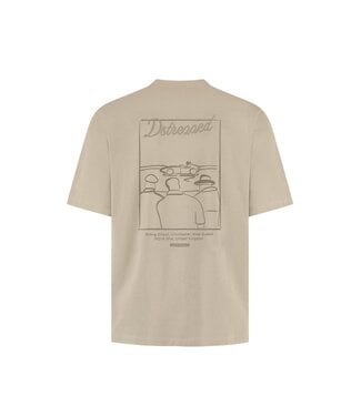 Dstrezzed Collin artwork tee vintag khaki
