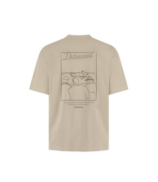 Dstrezzed Collin artwork tee vintage khaki