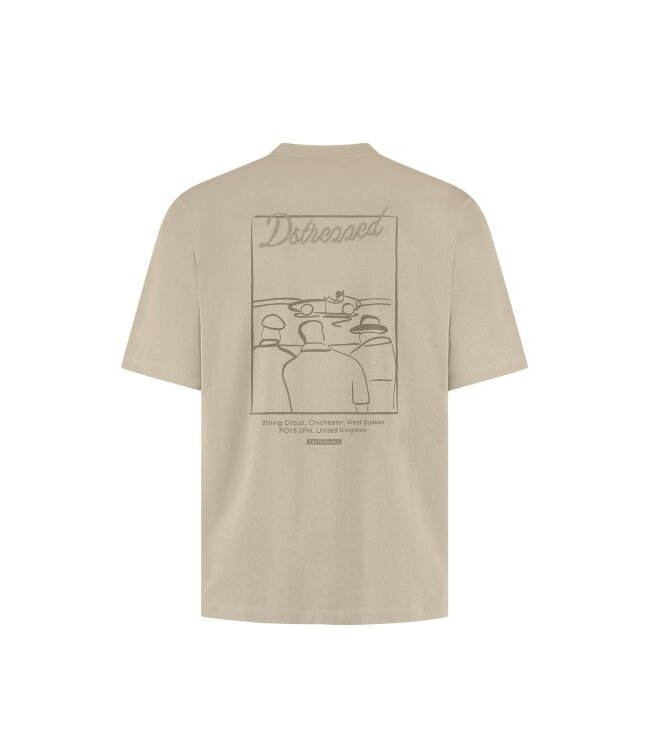 Dstrezzed Collin artwork tee vintag khaki
