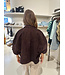 Alter Ego Lena Suede Cape Dark Brown