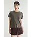 Bellerose felia t-shirt dark toast