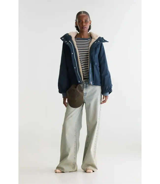 Bellerose jenna hooded jacket america navy