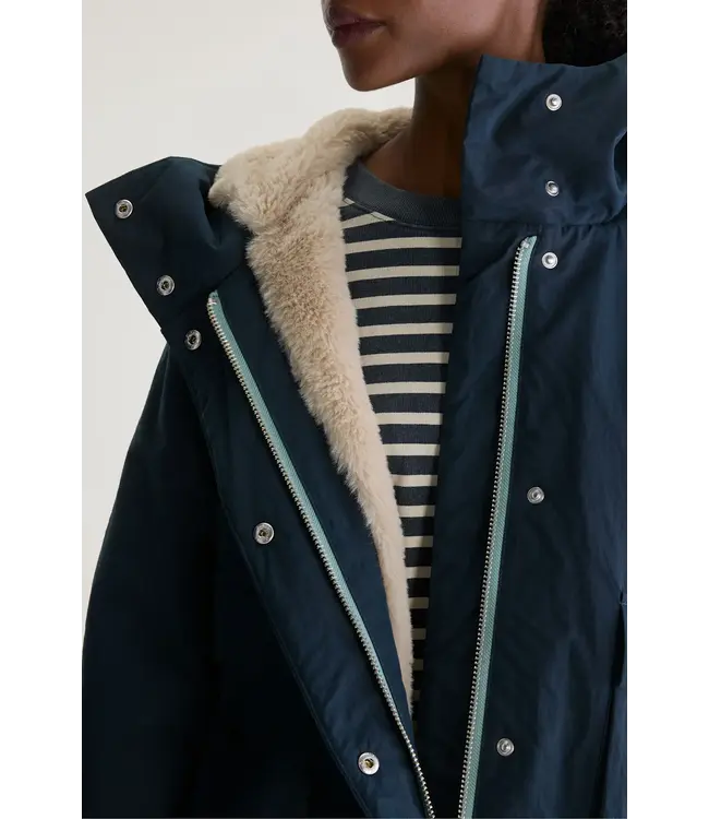 Bellerose jenna hooded jacket america navy