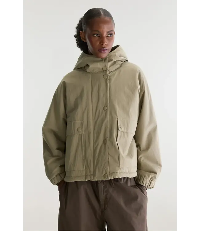 Bellerose jenna hooded jacket shadow leo