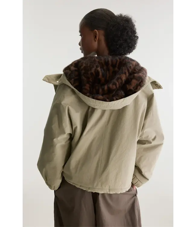 Bellerose jenna hooded jacket shadow leo