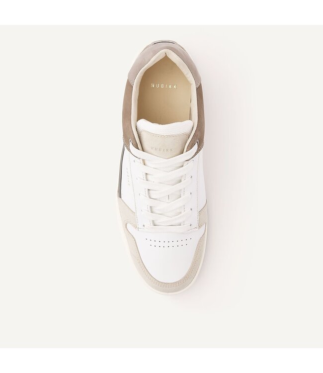 Nubikk Basket court zie sneakers white taupe