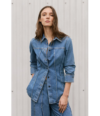 Closed Denim Blouse Mid Blue