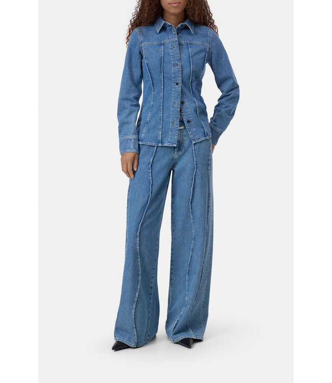 Closed Denim Blouse Mid Blue
