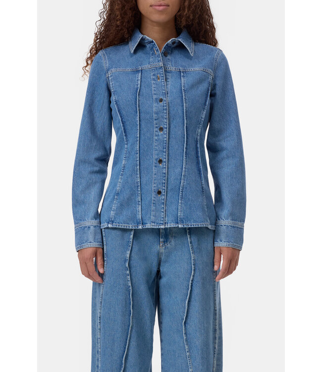 Closed Denim Blouse Mid Blue