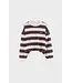 Bellerose franto longsleeve stripe A burgundy grey