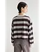 Bellerose franto longsleeve stripe A burgundy grey