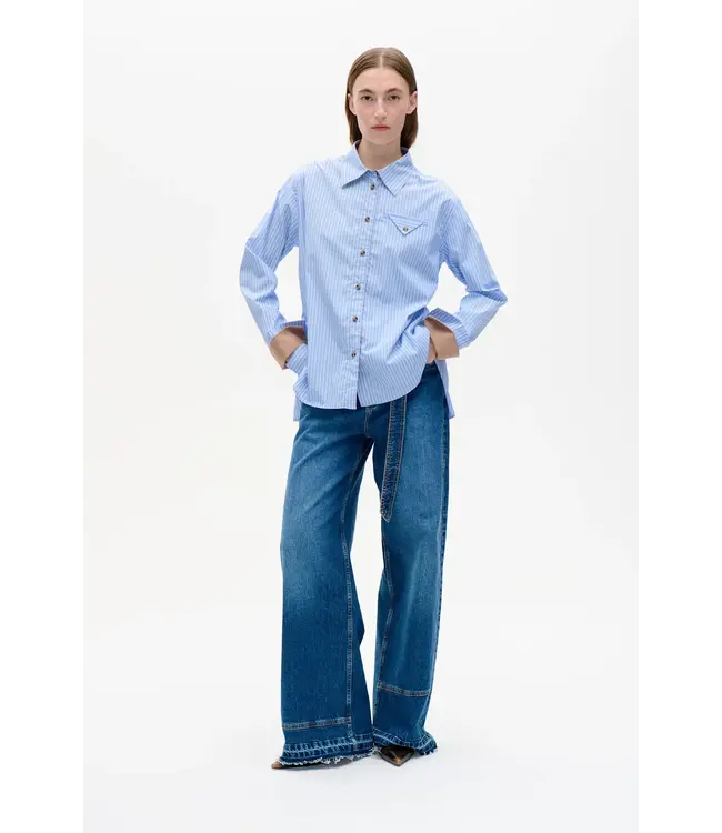 Baum und Pferdgarten Melinda Shirt Light Blue Stripe