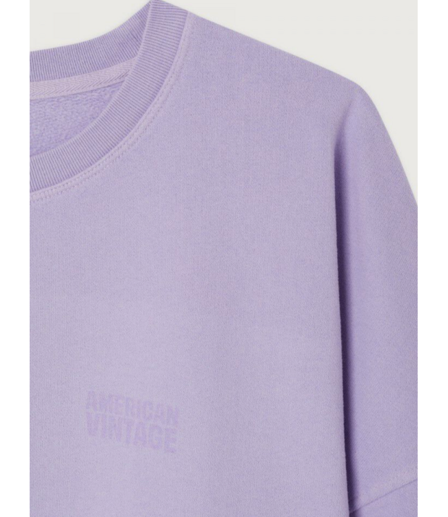 American Vintage Sweat Col Rond Parme Vintage