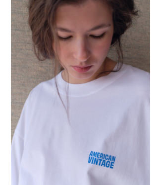 American Vintage Gixy longsleeve Blanc