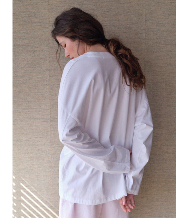 American Vintage Gixy longsleeve Blanc