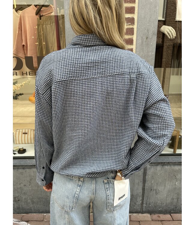 Sacrecoeur Collection Charlie Scarf Shirt Mike Blue