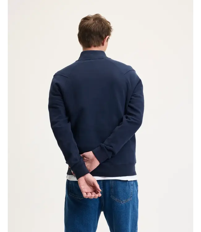 The GoodPeople Lucky Half zip sweater navy