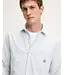 The GoodPeople Soy striped shirt white green