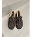 Posa Boat Loafer Brushed Fur Daytona Grey