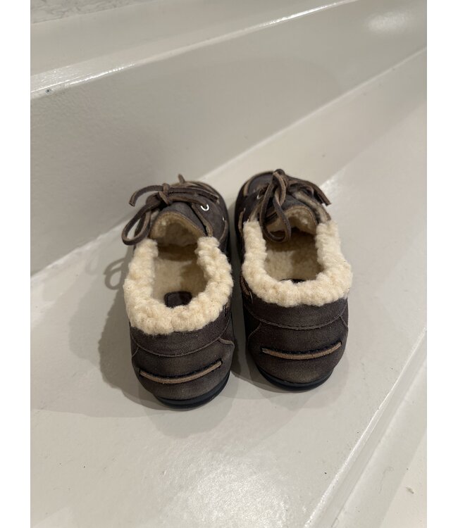 Posa Boat Loafer Brushed Fur Daytona Grey