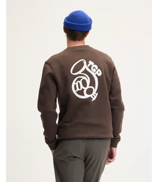 The GoodPeople Look Artwork sweater dark brown