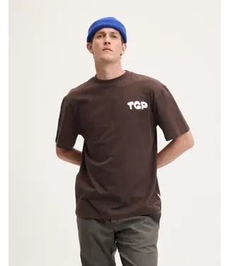 The GoodPeople Took artwork t-shirt dark brown